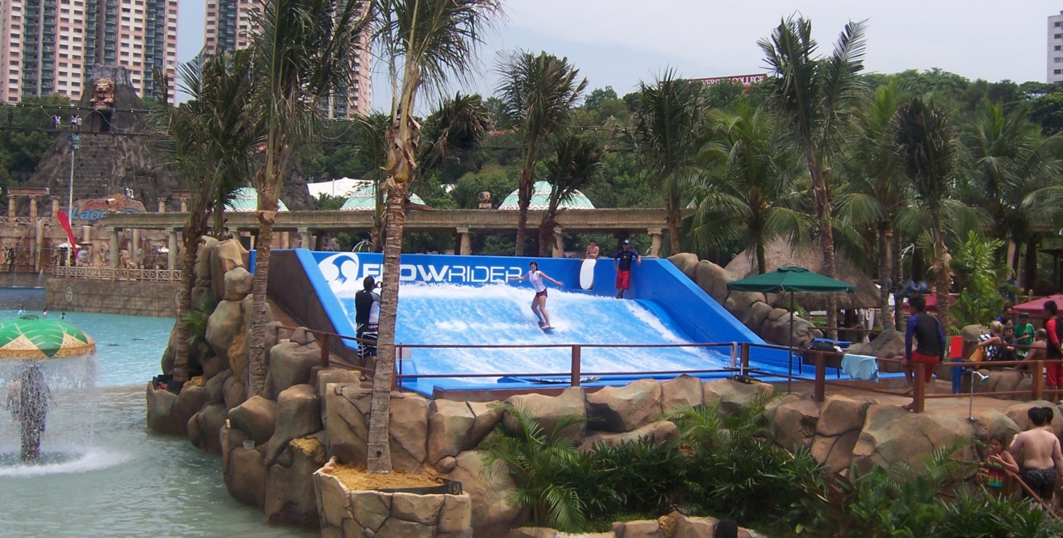 FlowRider Wave in a Box, Sunway Lagoon, Malaysia