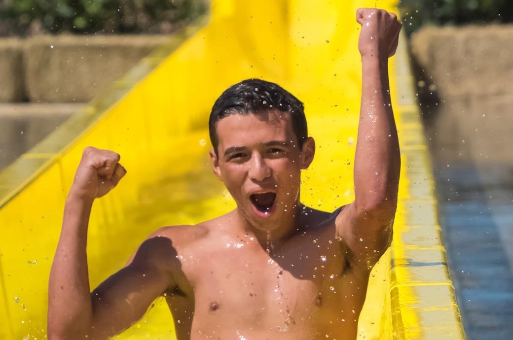 Water Slide AquaDrop Typhoon Texas Waterpark, TX, USA