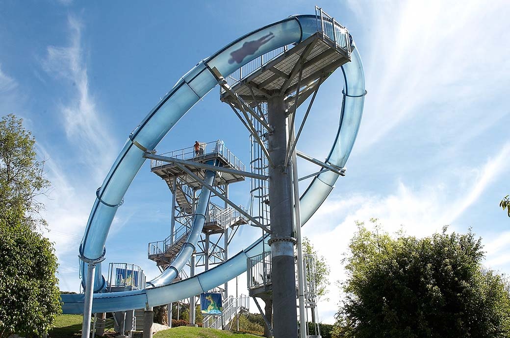 Best and most fun Water Slide Manufacturer AquaLoop Water Slide by WhiteWater West - Ixtapan de la Sal, Mexico