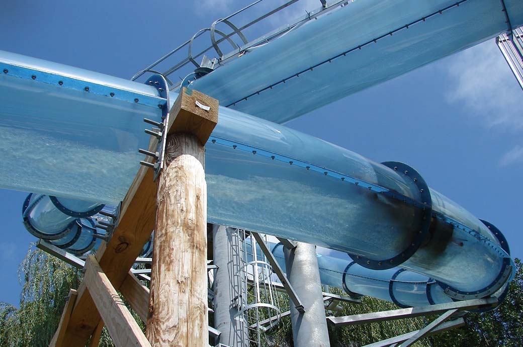 Water Slide AquaLoop - Noah's Ark Waterpark, Wisconsin Dells, WI, USA