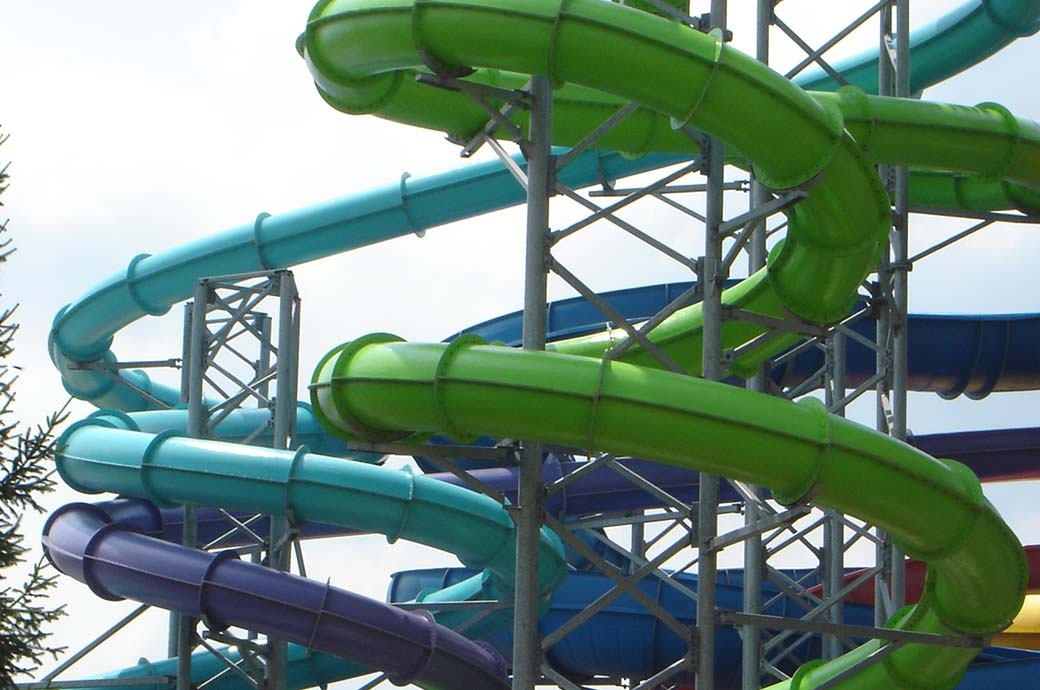 High Speed AquaTubes Water Slide Designer - Wildwater Kingdom, USA