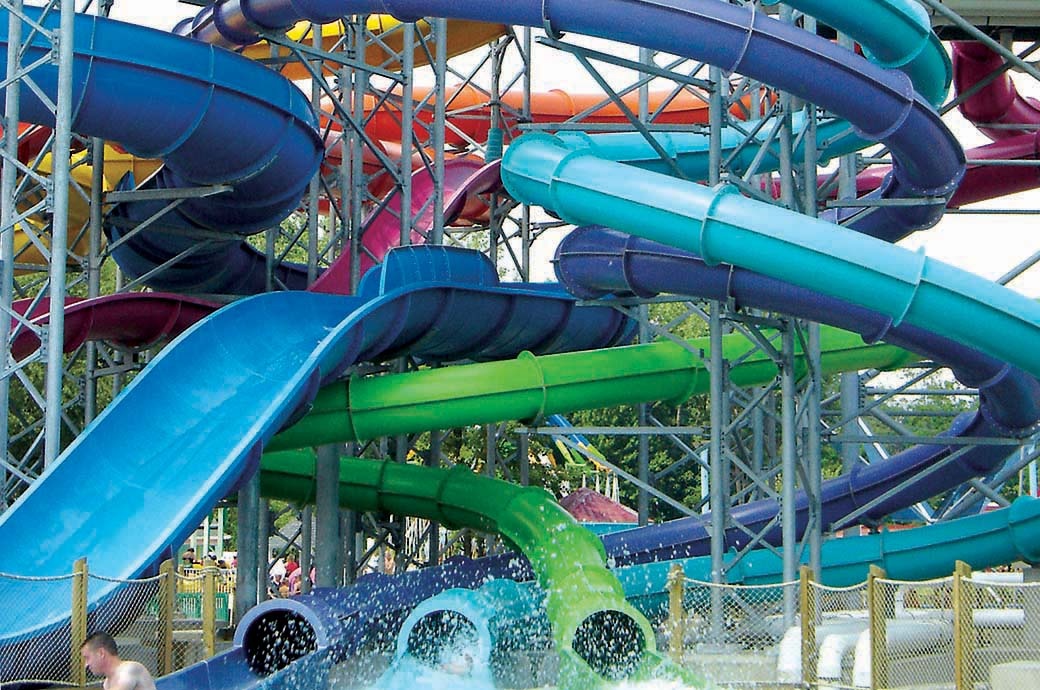 High Speed AquaTubes Water Slide Designer - Wildwater Kingdom, USA