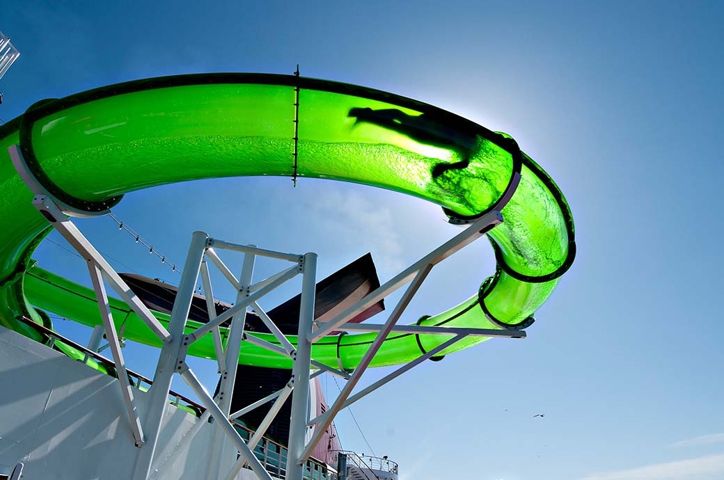 Flatline Loop Water Slide at Carnival Cruise Line - Spirit