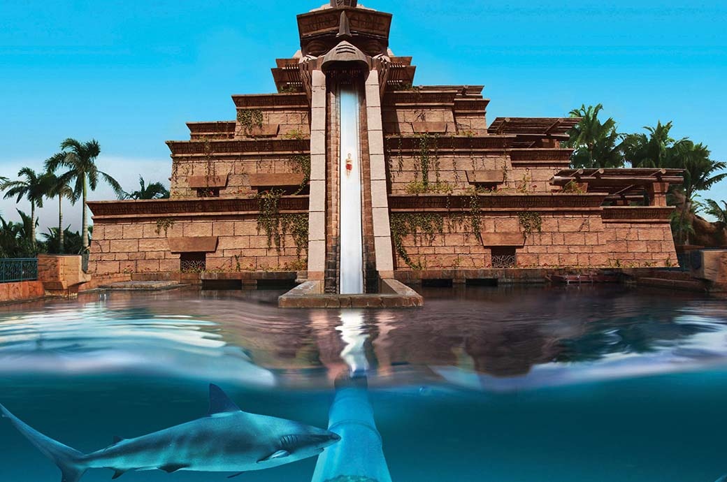 Best and most fun Freefall Water Slide by WhiteWater West, Aquaventure Water Park, Atlantis The Palm, Dubai, UAE