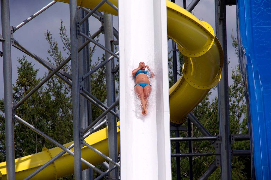 Freefall Water Slide Calypso Water Park in Ottawa Canada