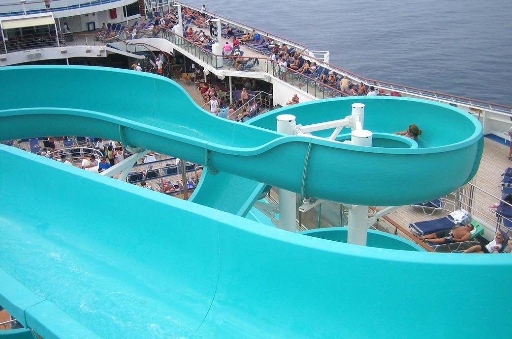 Pool Sider Water Slide Manucaturer for Carnival Cruise Lines Valor