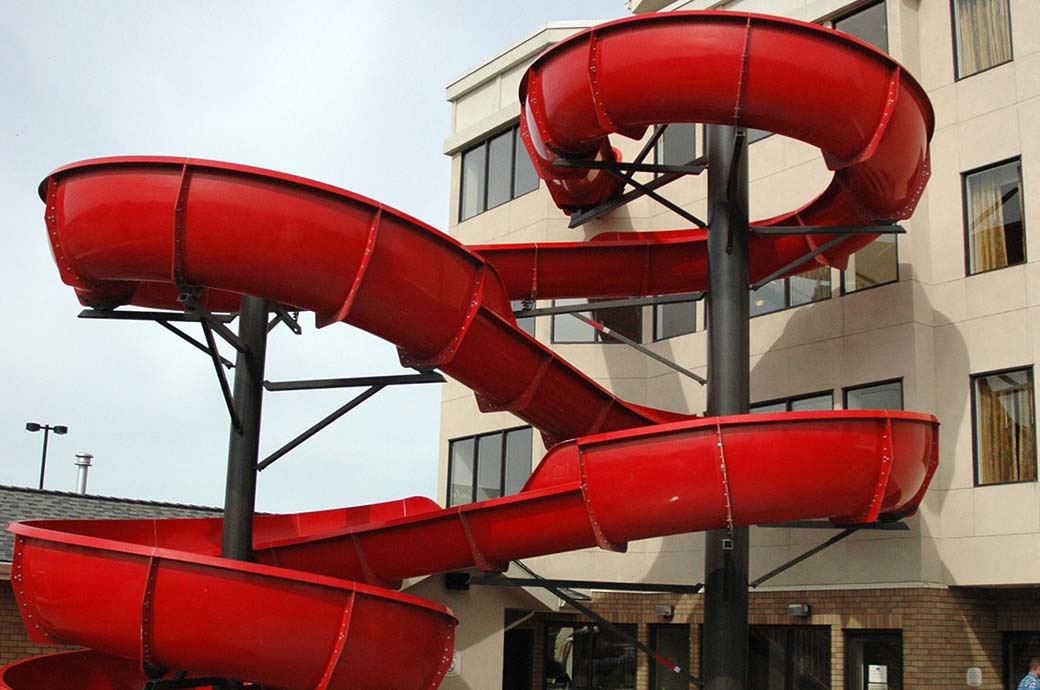 Pool Sider Water Slide Developer Fairfield Inn and Suites, BC, Canada