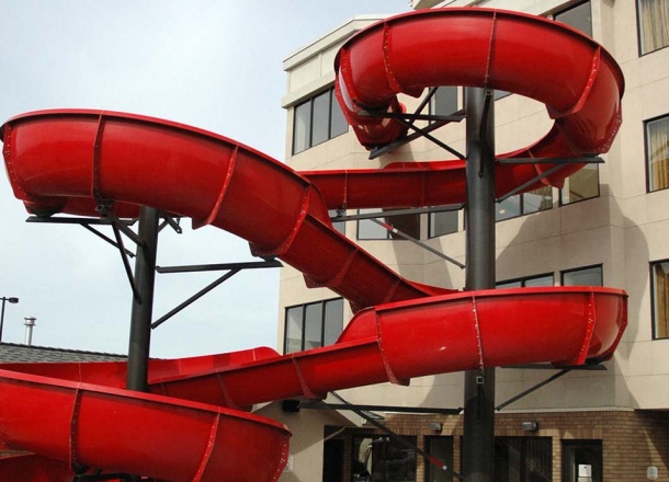 Pool Sider Water Slide Developer Fairfield Inn and Suites, BC, Canada