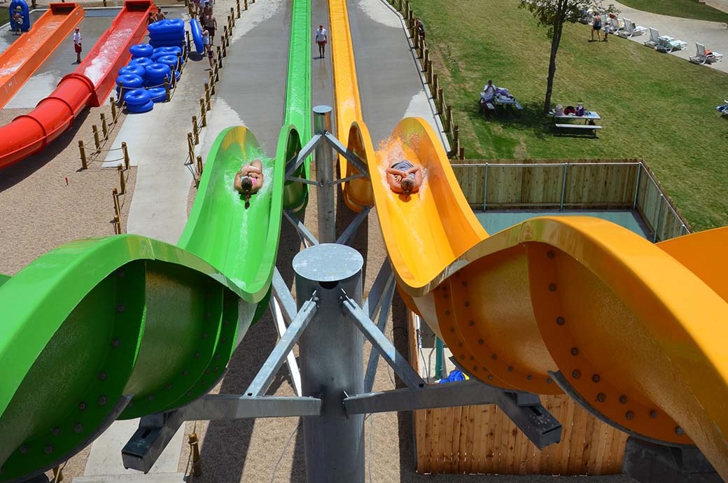 Speed Slide Water Slide Hawaiian Falls, Waco, TX, USA