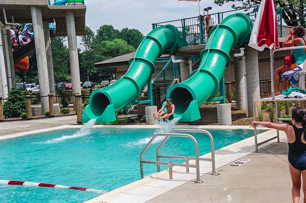 Drop Slides Water Works Family Aquatic Center USA