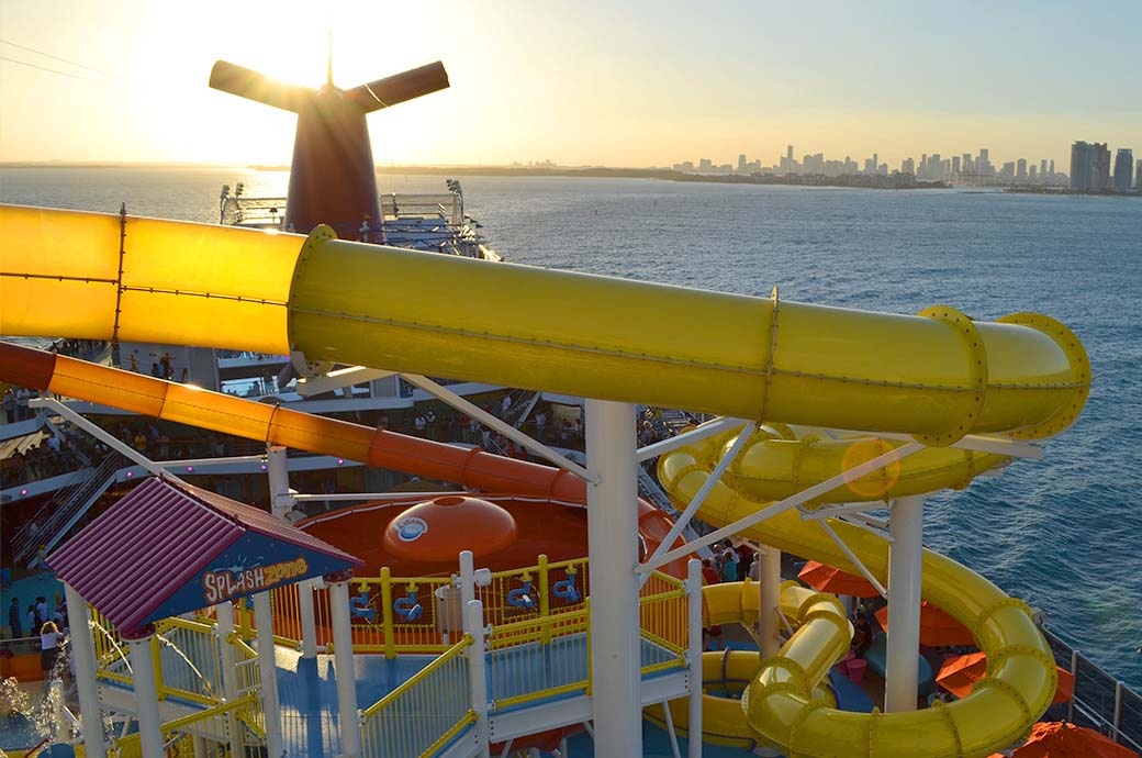 AquaTube Water Slide Carnival Cruise Line 'Breeze'