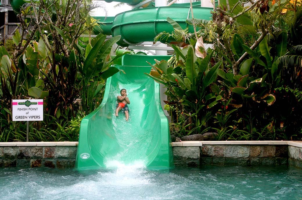 Giant Water Slide at Waterbom Bali, Bali, Indonesia