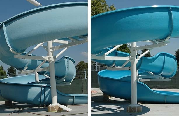 water parks maintenance water slide resurfacing