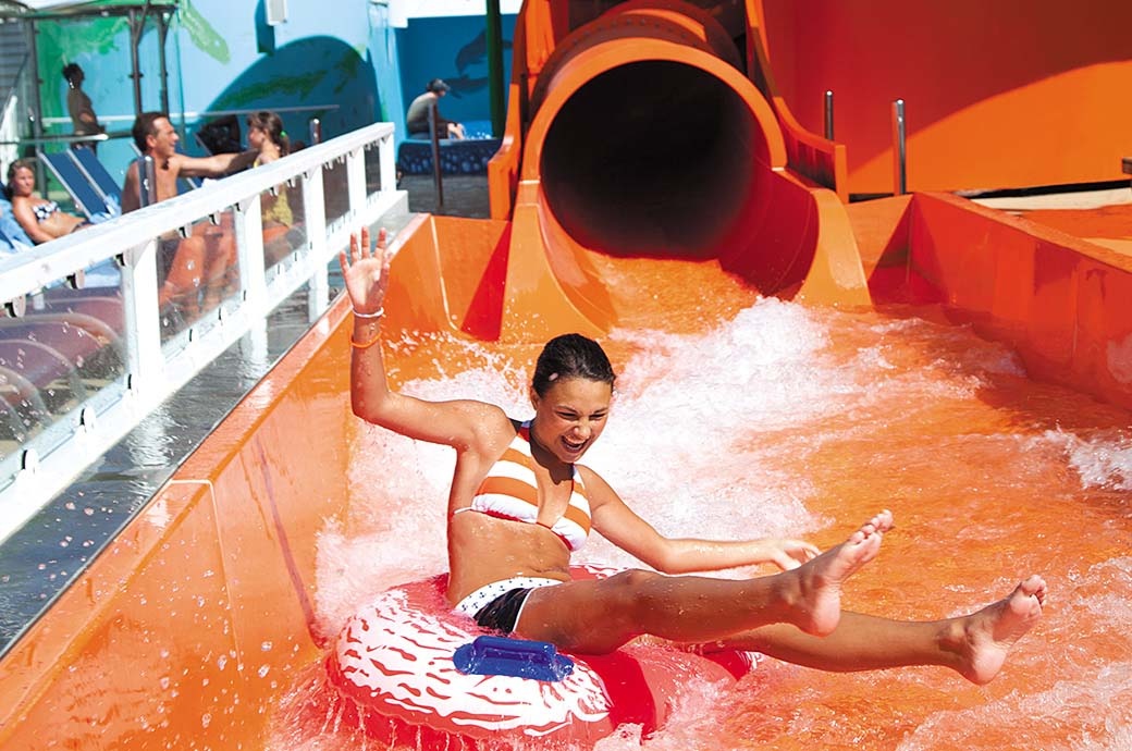 Super Bowl Water Slide for Cruise Ship - Norwegian Cruise Line 'Epic'