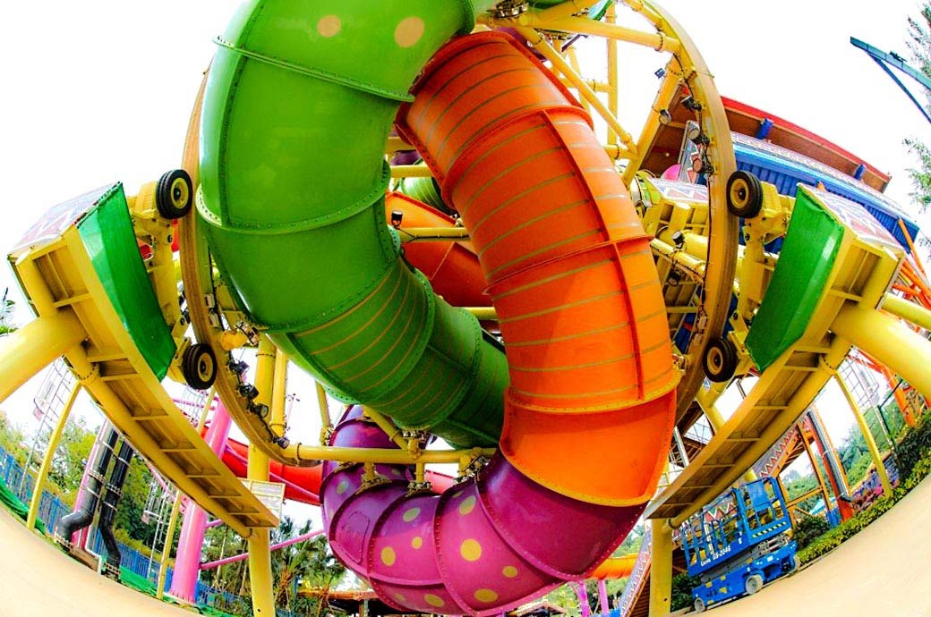 SlideWheel Close up Chimelong Water Park China