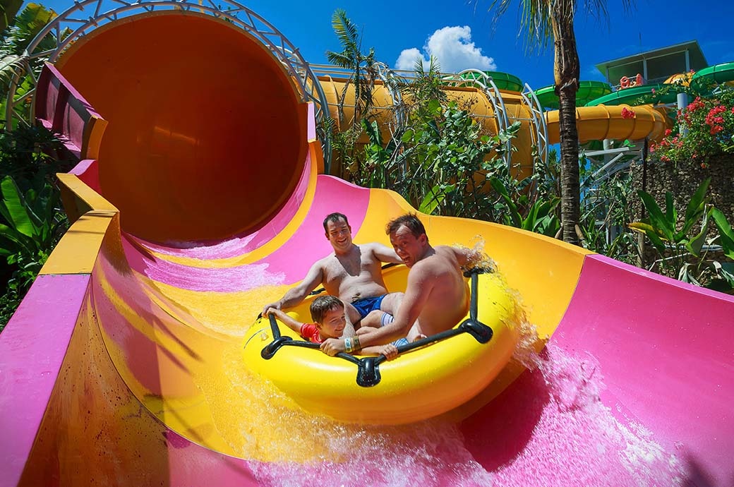 Fusion Constrictor Python Water Slide at Waterbom Bali, Kuta, Bali