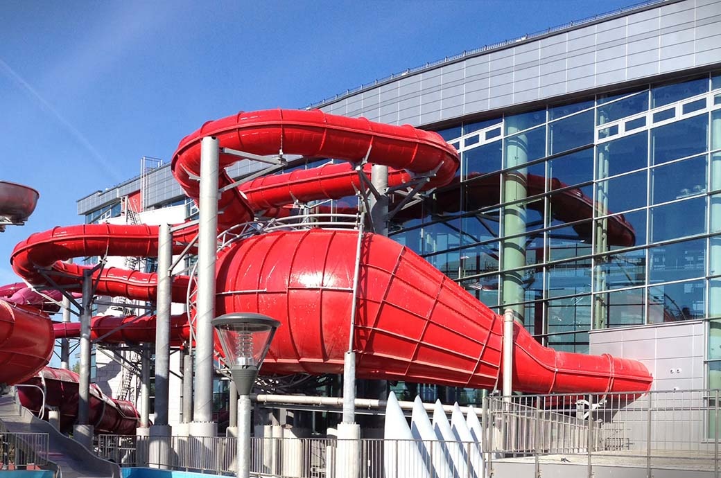 Python Water Slide Supplier for Aquapark Lebyazhy, Belarus