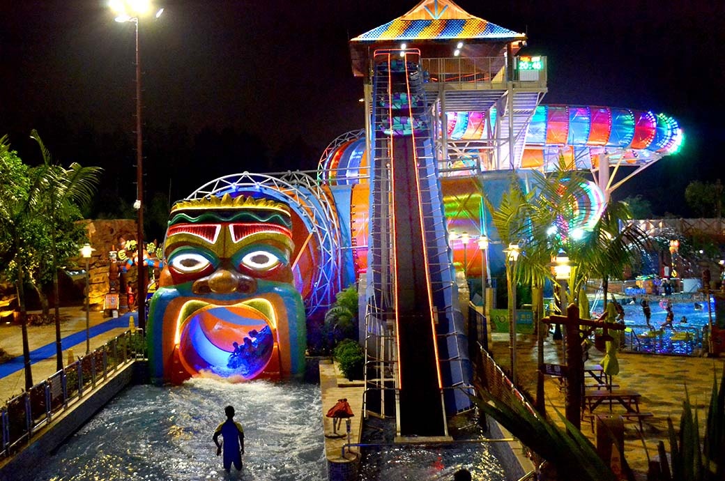 Python Water Slide at Chimelong Waterpark, Guangzhou, China