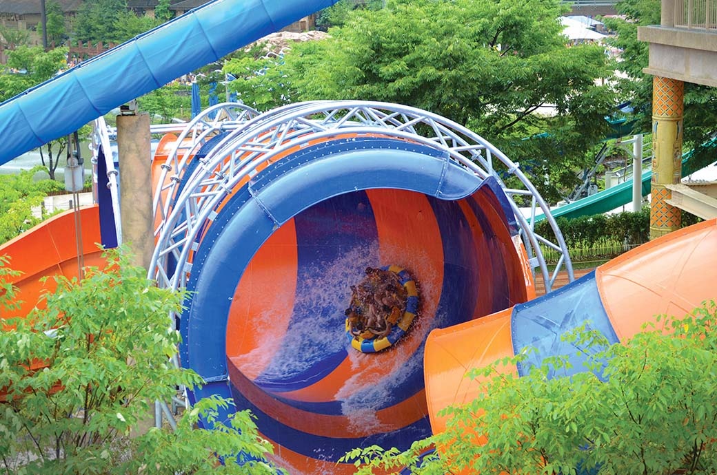 Python Water Slide Supplier for Vivaldi Park Ocean World, Korea