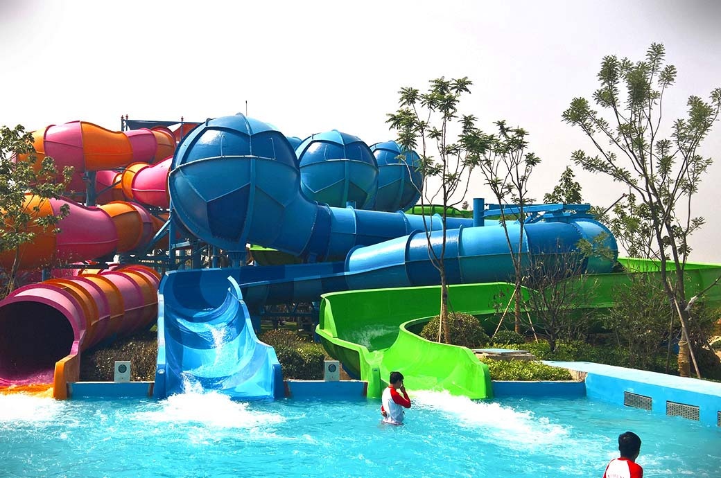 AquaSphere Water Slide at Yinji Xinmi, Henan, China