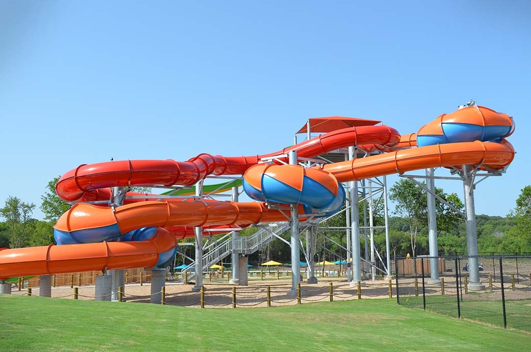 Constrictor Water Slide at Hawaiian Falls Water Park, Waco, TX, USA