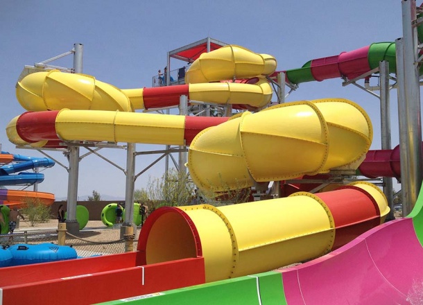 Constrictor water Slide at Wet'n'Wild Water Park Las Vegas, NV, USA