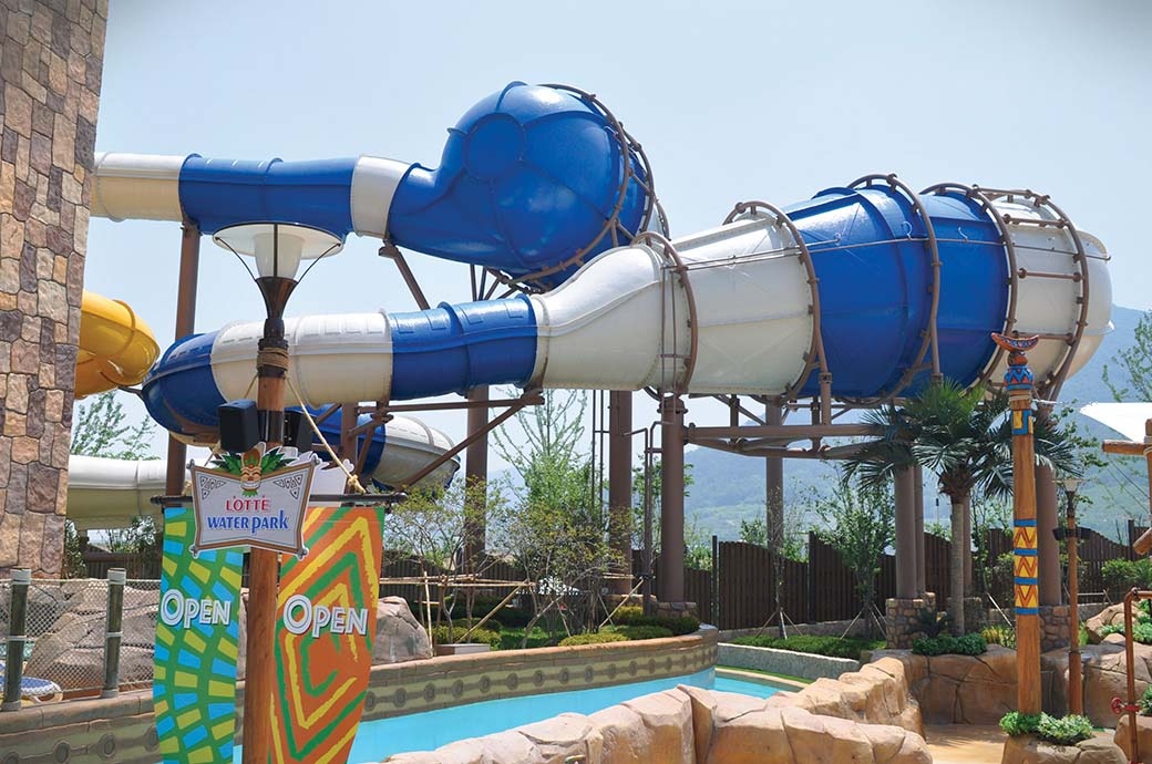 Rattler Water Slide Supplier for Lotte Gimhae Waterpark, Korea