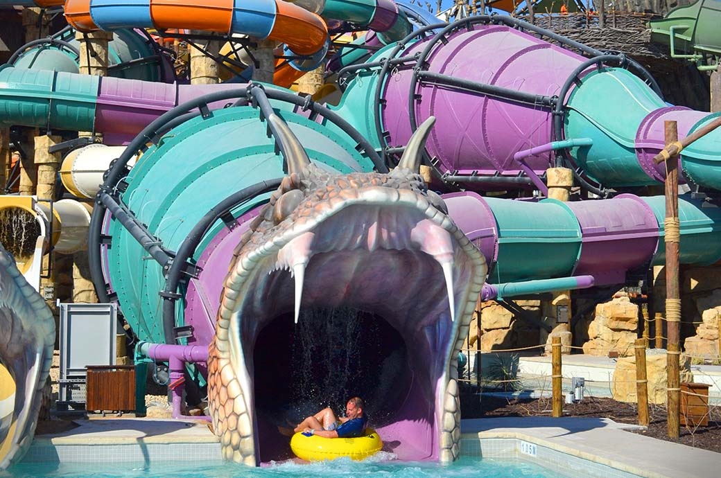 Rattler Water Slide at Yas Waterworld, Abu Dhabi, UAE