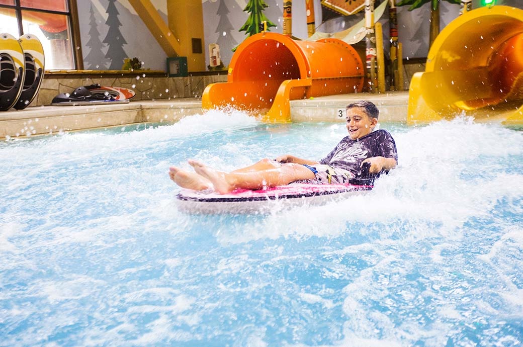 Slideboarding - Great Wolf Lodge Poconos Mountains, PA, USA