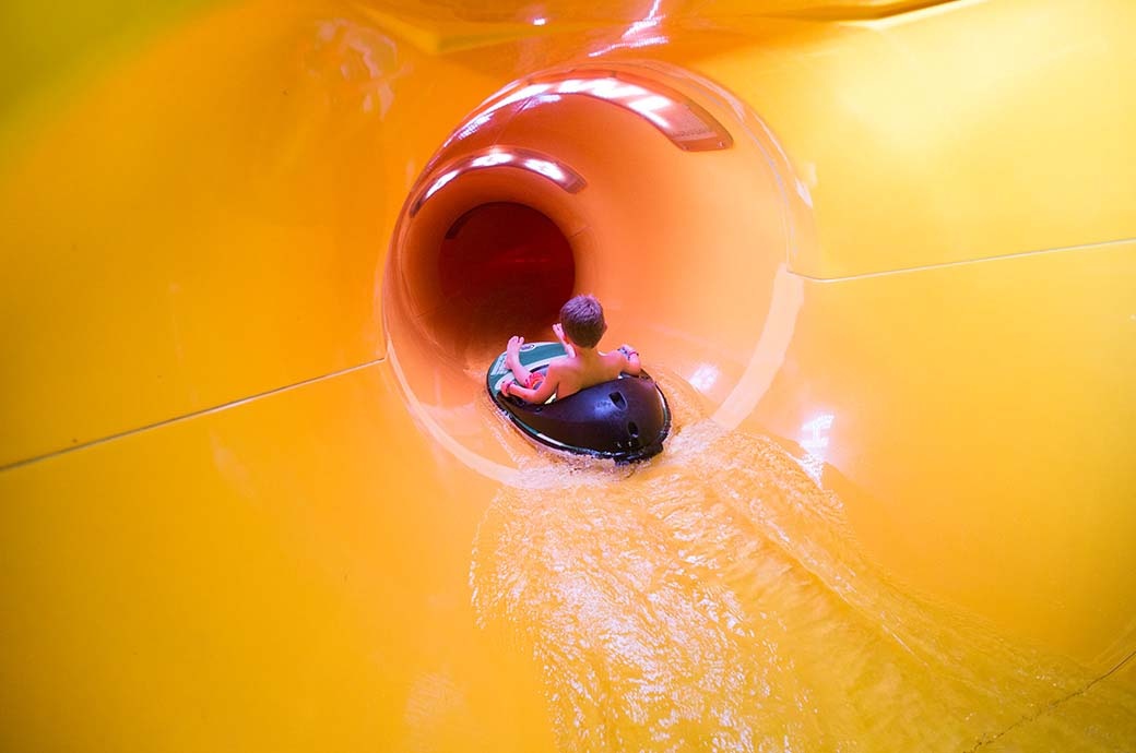 Slideboarding - Great Wolf Lodge Poconos Mountains, PA, USA