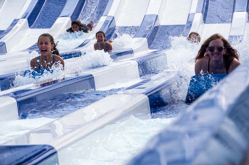 Whizzard Racing Water Slide - Typhoon Texas Waterpark, TX, USA