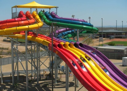 Whizzard Racing Water Slide - WetnWild, Phoenix, AZ, USA