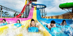 Whizzard and Mat Racer Water Slide - Wet N Joy Waterpark, Lonavala, India