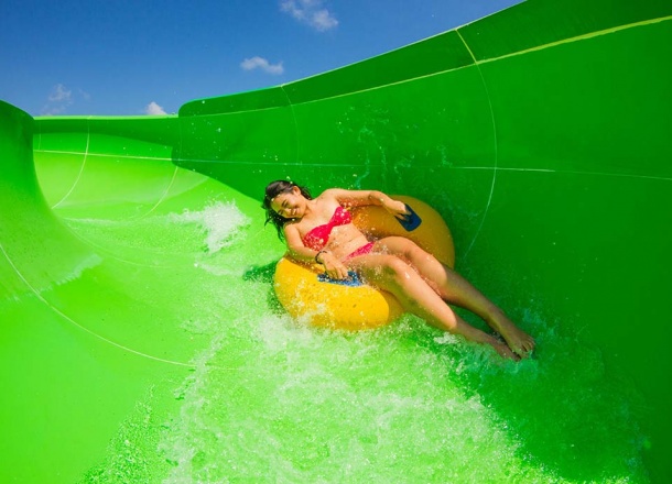 Giant Water Slide AquaTube - Waterbom Bali, Kuta, Bali