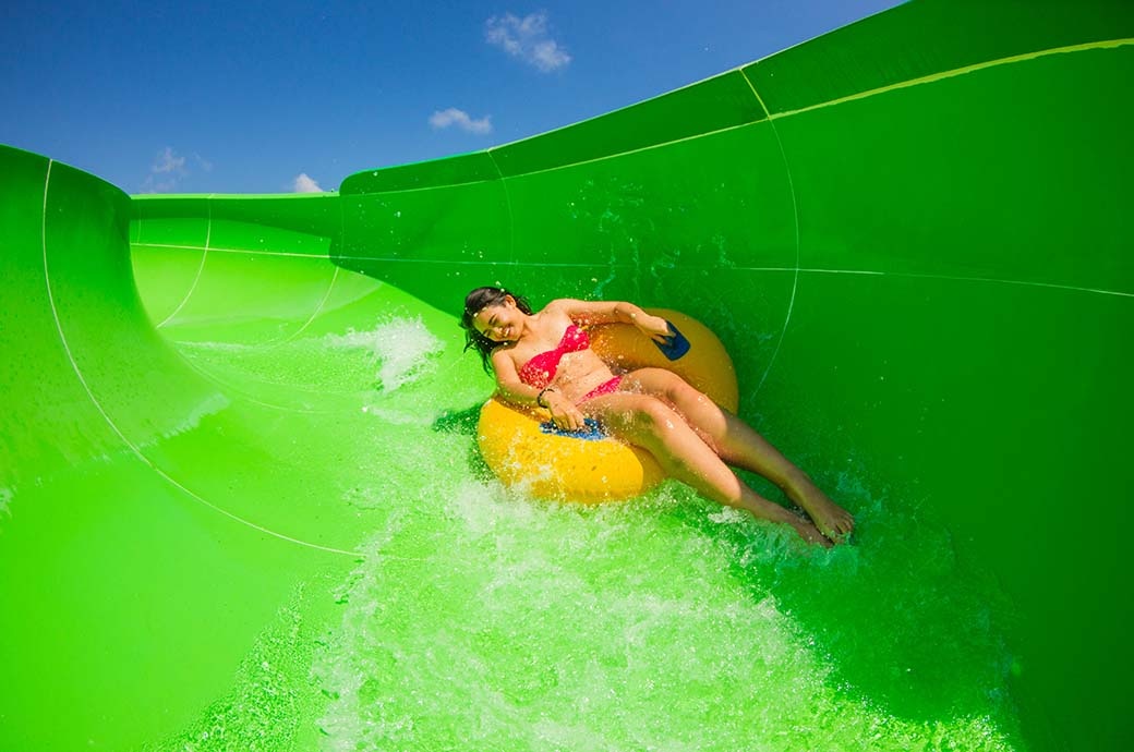 Open Flume Water Slide - Waterbom Bali, Bali, Indonesia