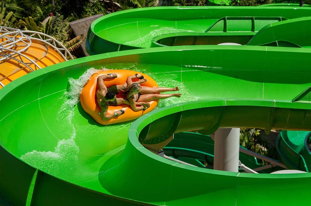 Open Flume Water Slide - Waterbom Bali, Bali, Indonesia