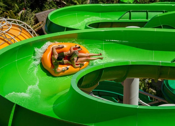 Open Flume Water Slide - Waterbom Bali, Bali, Indonesia