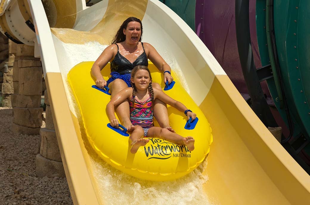 Open Flume Water Slide - Yas Waterworld Water Park, Abu Dhabi, UAE