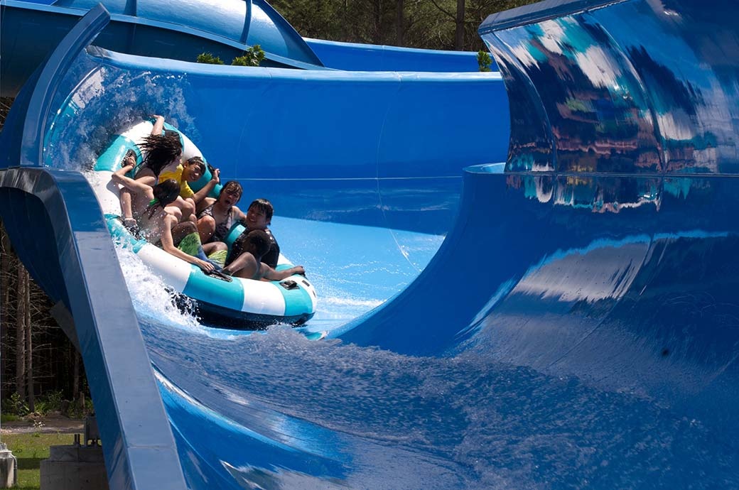 Family Raft Ride - Calypso Waterpark, Ottawa, ON, Canada