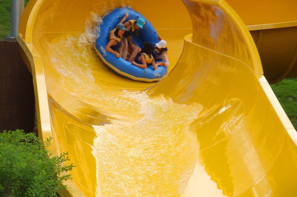 Family Raft Ride - Caribbean Bay (Everland Resort), Korea