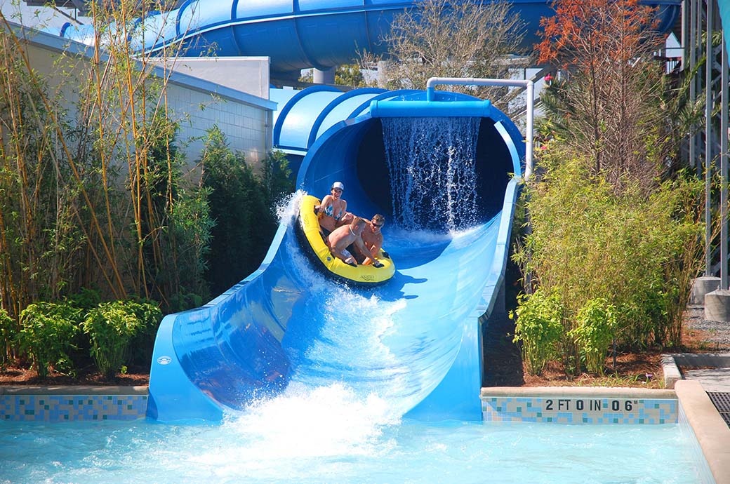 Family Raft Ride - SeaWorld, Orlando, FL, USA