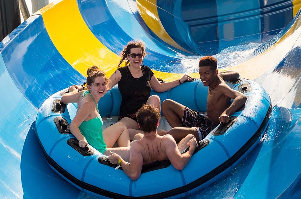 Family Raft Ride - Typhoon Texas Waterpark, TX, USA