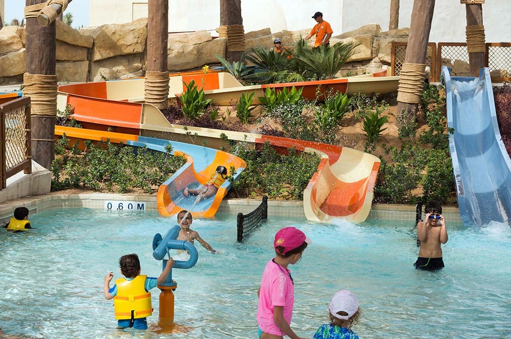 Mini Body Slides for Kids - Yas Waterworld, Abu Dhabi, United Arab Emirates