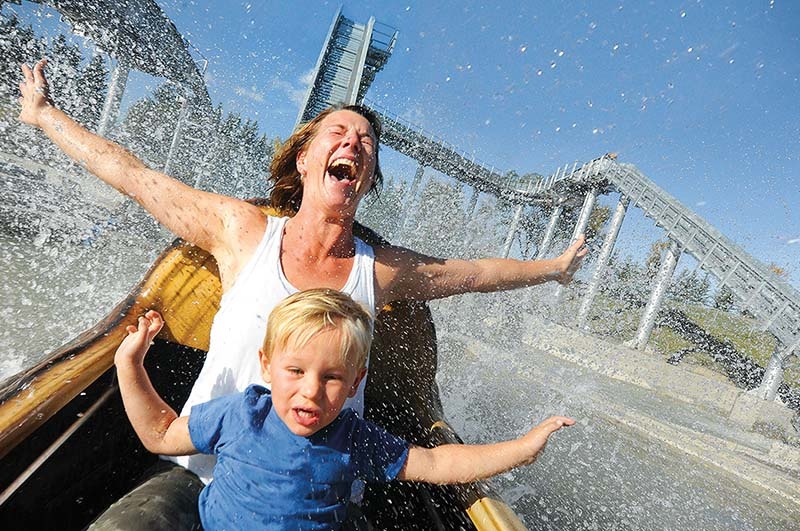 Log Flume Ride - Calaway Park, AB, Canada