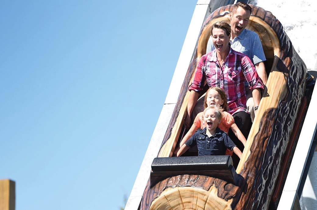 Log Flume Ride - Calaway Park, AB, Canada