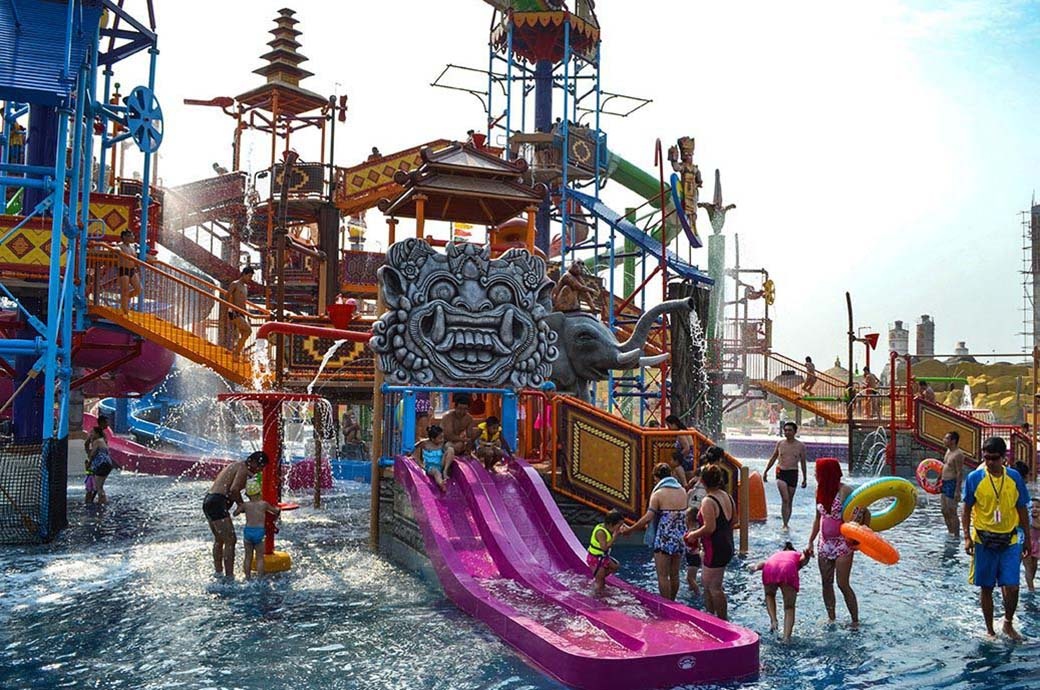 FusionFortress 10 Water Play Structure Manufacturer Waterbom Jakarta, Indonesia