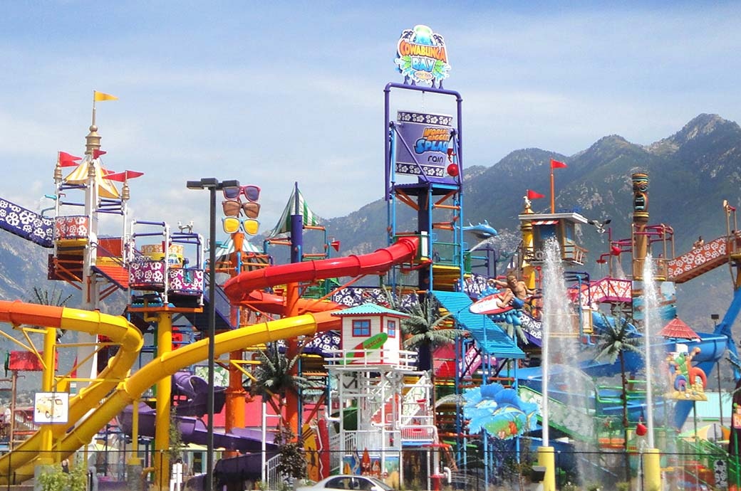 Giant RainFortress Water Play Structure Manufacturer Cowabunga Bay, Draper, UT, USA