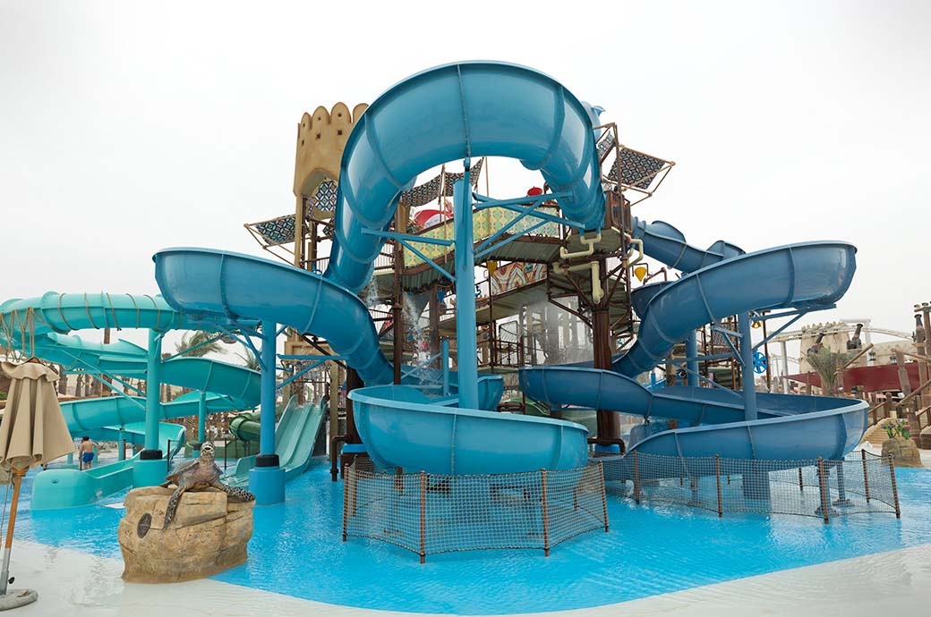 RainFortress RF8 Water Play Structure Designer Yas Waterworld, Abu Dhabi, United Arab Emirates