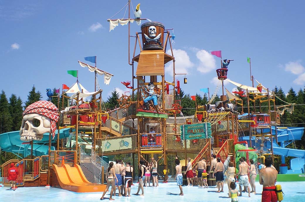 Rain Fortress Water Play Structure Manufacturer Calypso Waterpark, Ottawa, ON, Canada