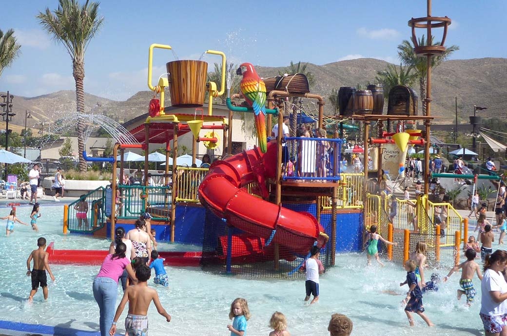 AquaPlay AP650 Water Play Structure Supplier The Cove Jurupa Valley Aquatic Center, Riverside, CA, USA